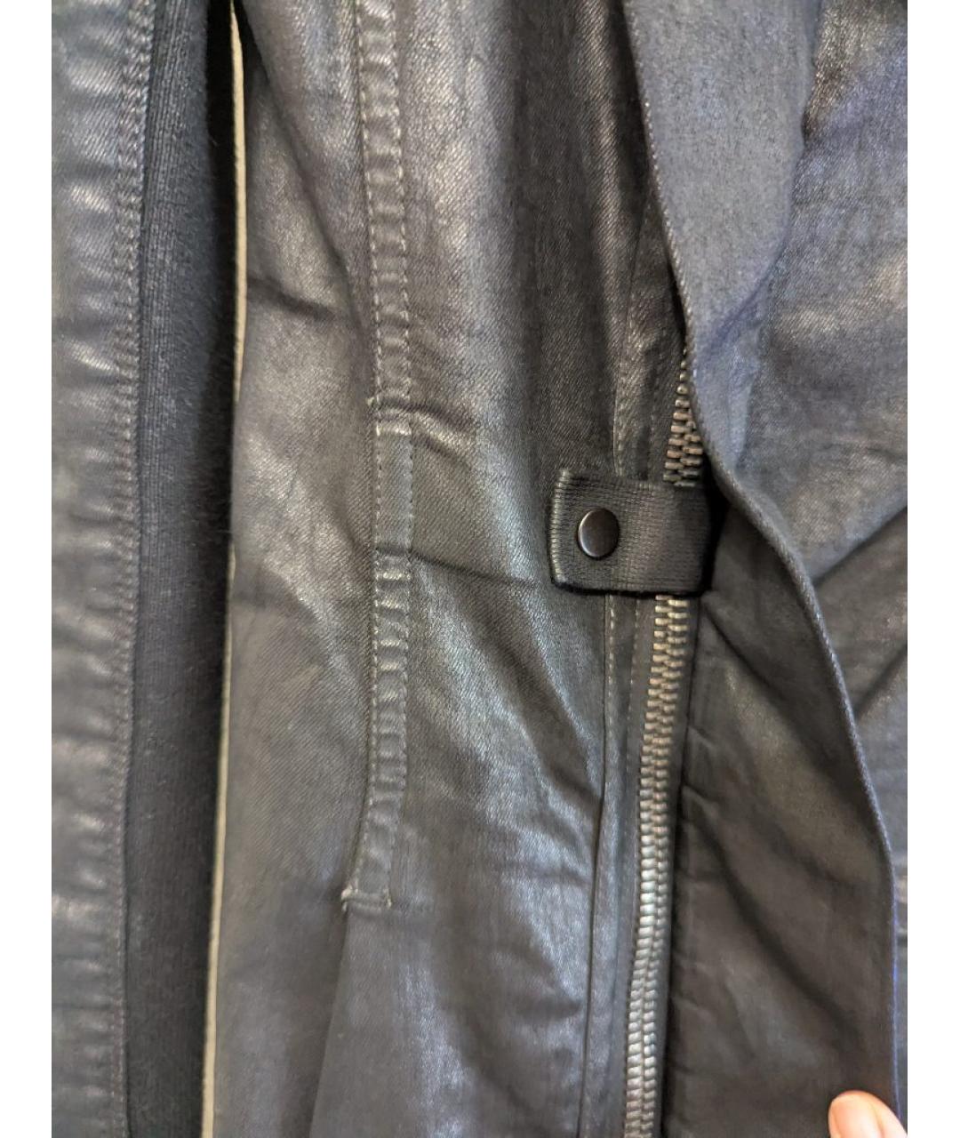 RICK OWENS Черная хлопковая куртка, фото 7