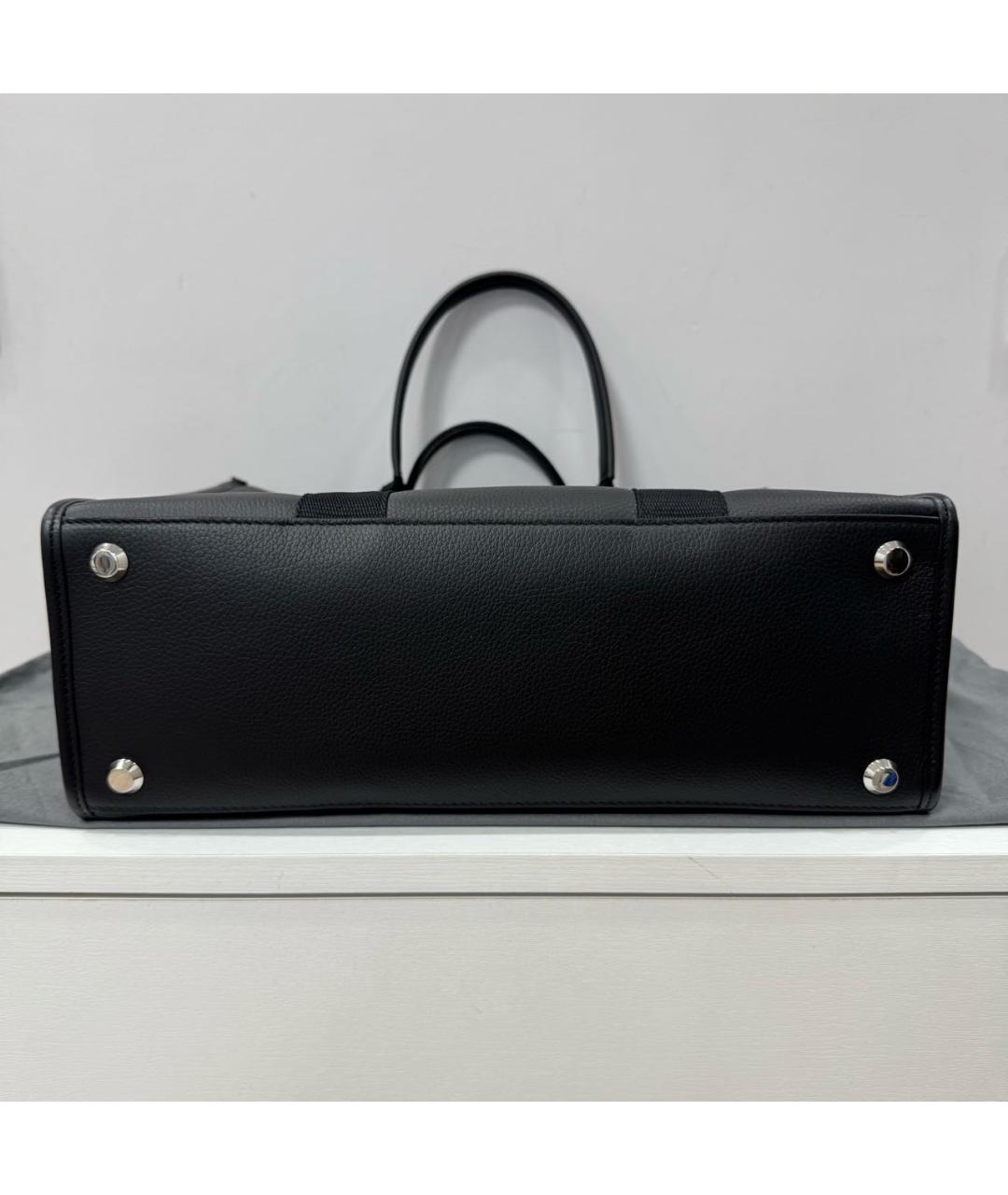 BALENCIAGA Черная кожаная сумка тоут, фото 5