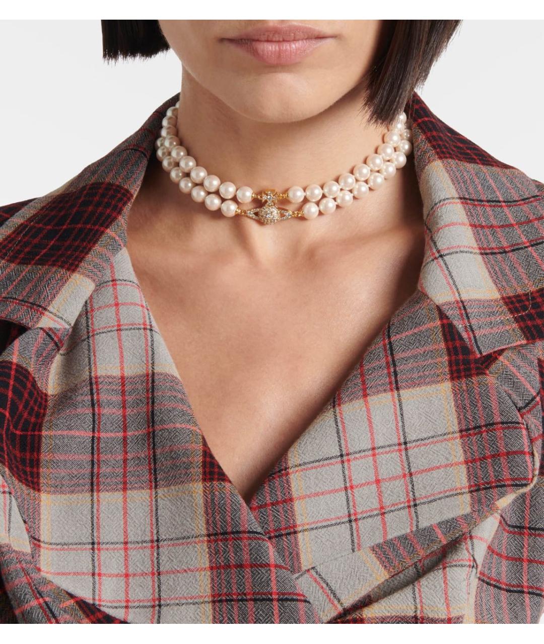 VIVIENNE WESTWOOD Бежевое колье, фото 2