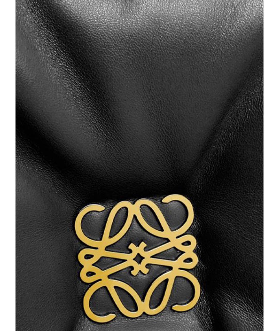 LOEWE Черная кожаная сумка через плечо, фото 4