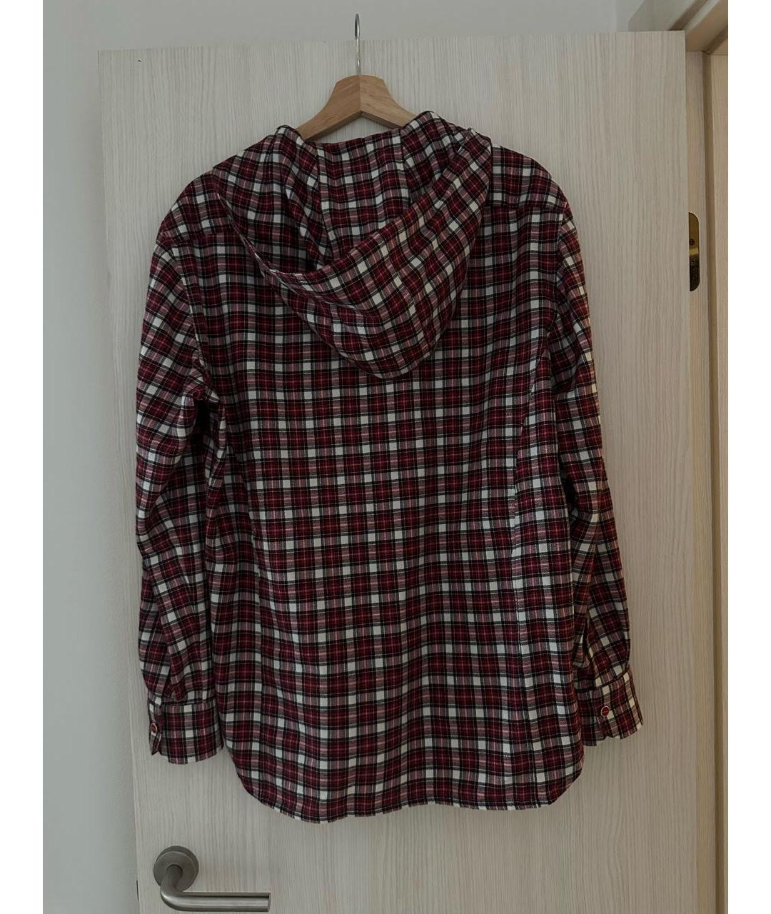 KITON Бордовая шерстяная кэжуал рубашка, фото 5
