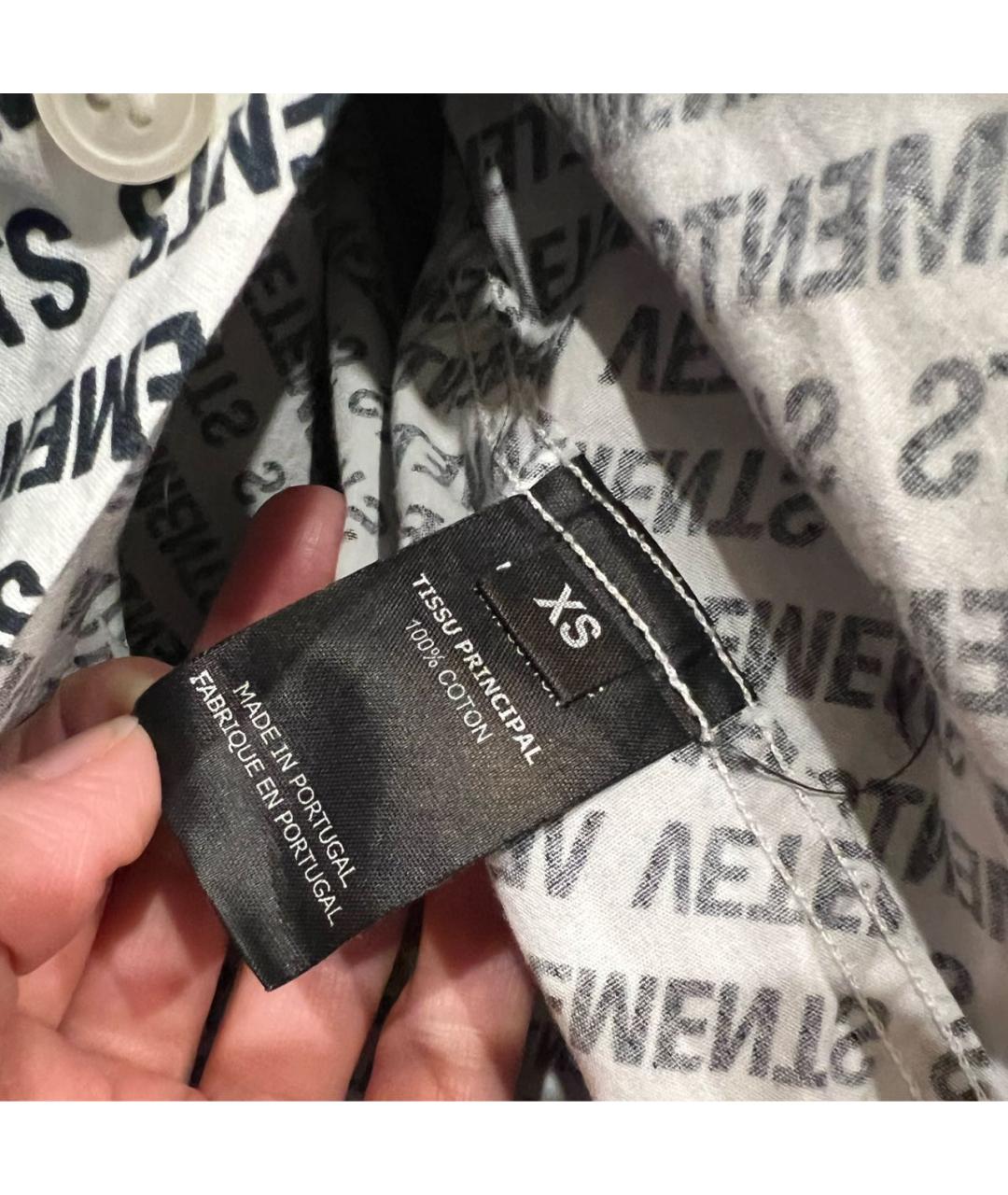 VETEMENTS Хлопковая рубашка, фото 5