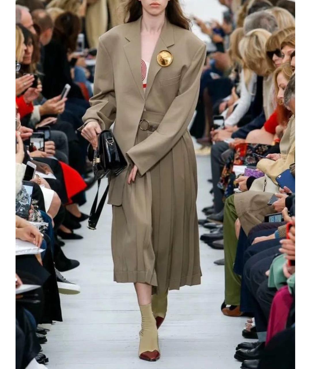 CELINE Бордовые кожаные ботильоны, фото 8