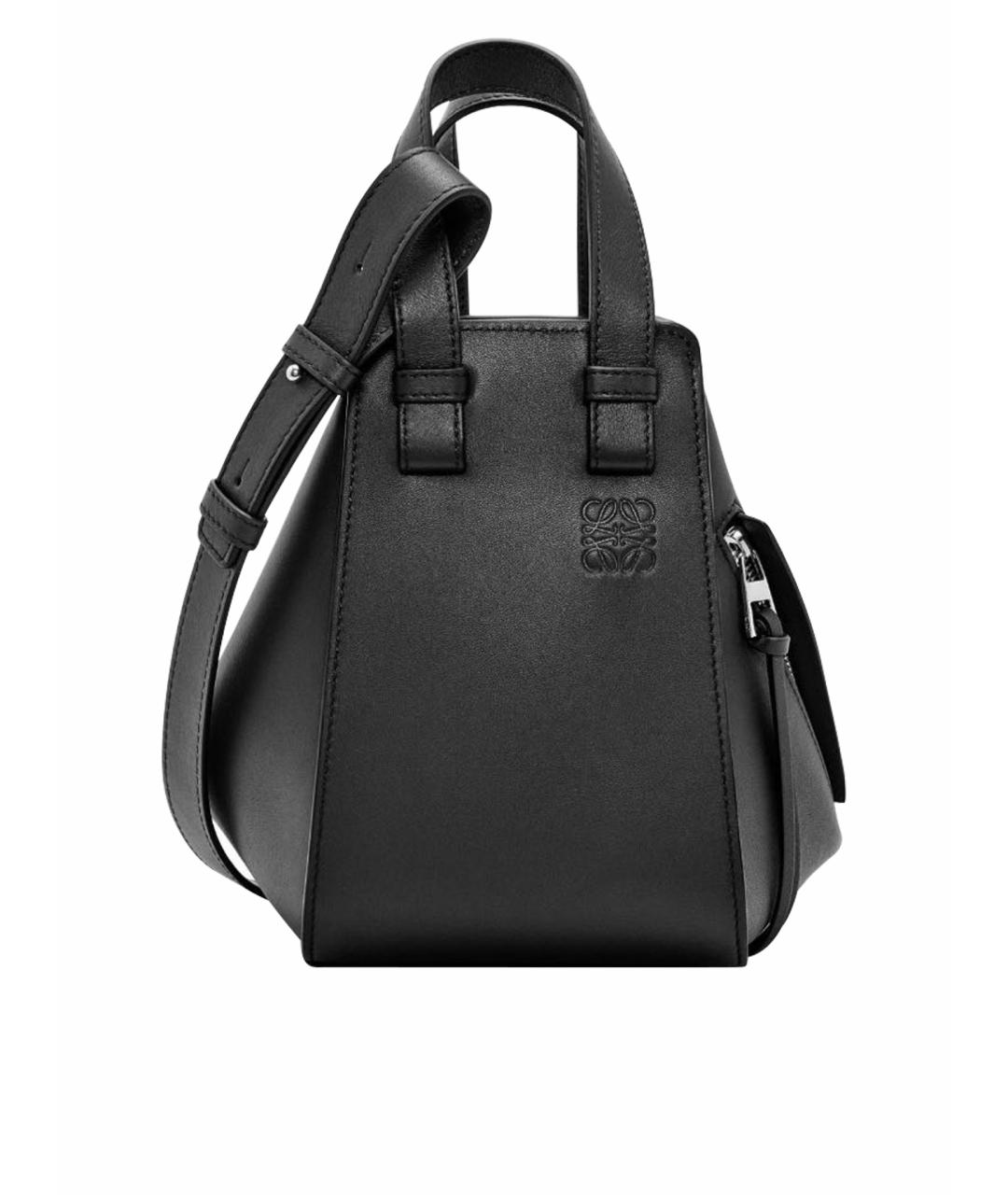 LOEWE Черная кожаная сумка тоут, фото 1