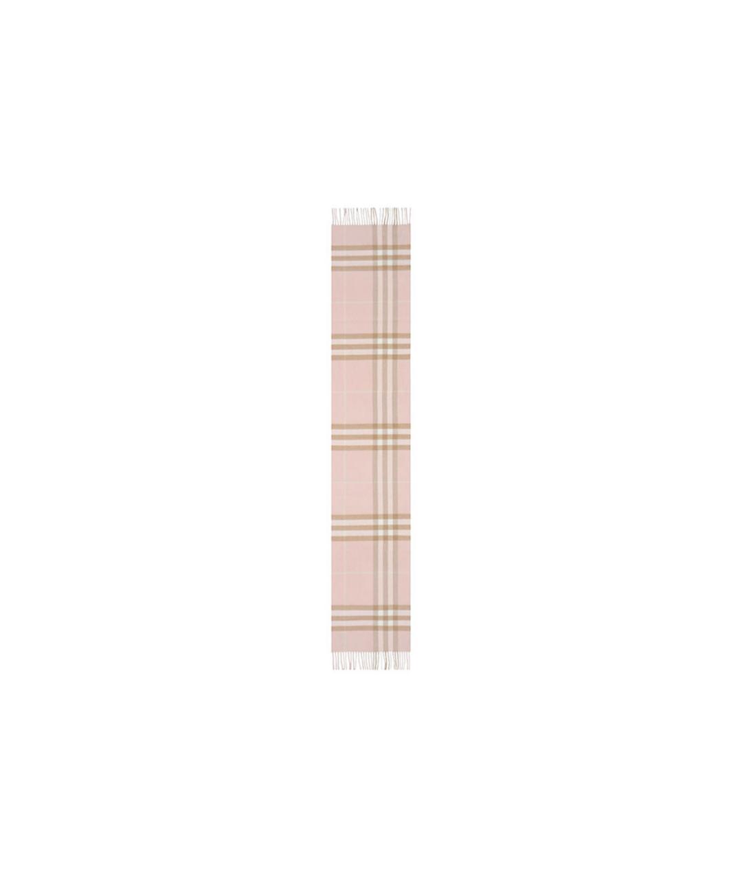 BURBERRY Розовый кашемировый шарф, фото 4