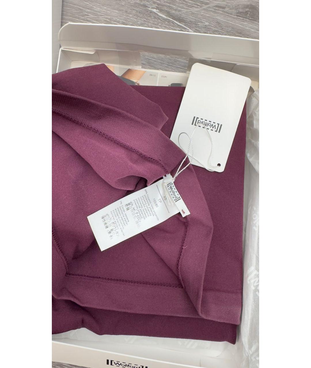 WOLFORD Бордовое полиамидовое коктейльное платье, фото 4