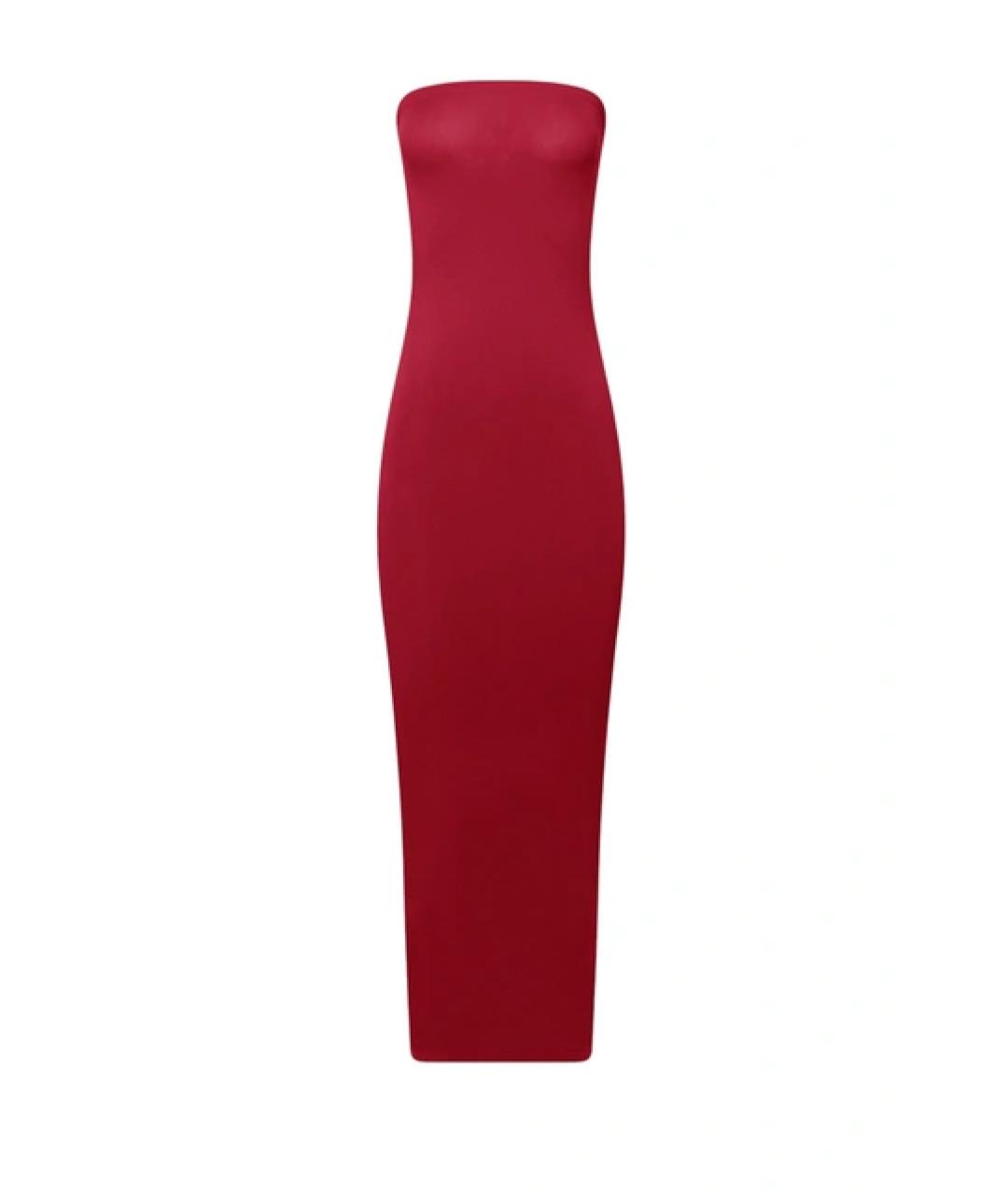 WOLFORD Бордовое полиамидовое коктейльное платье, фото 1