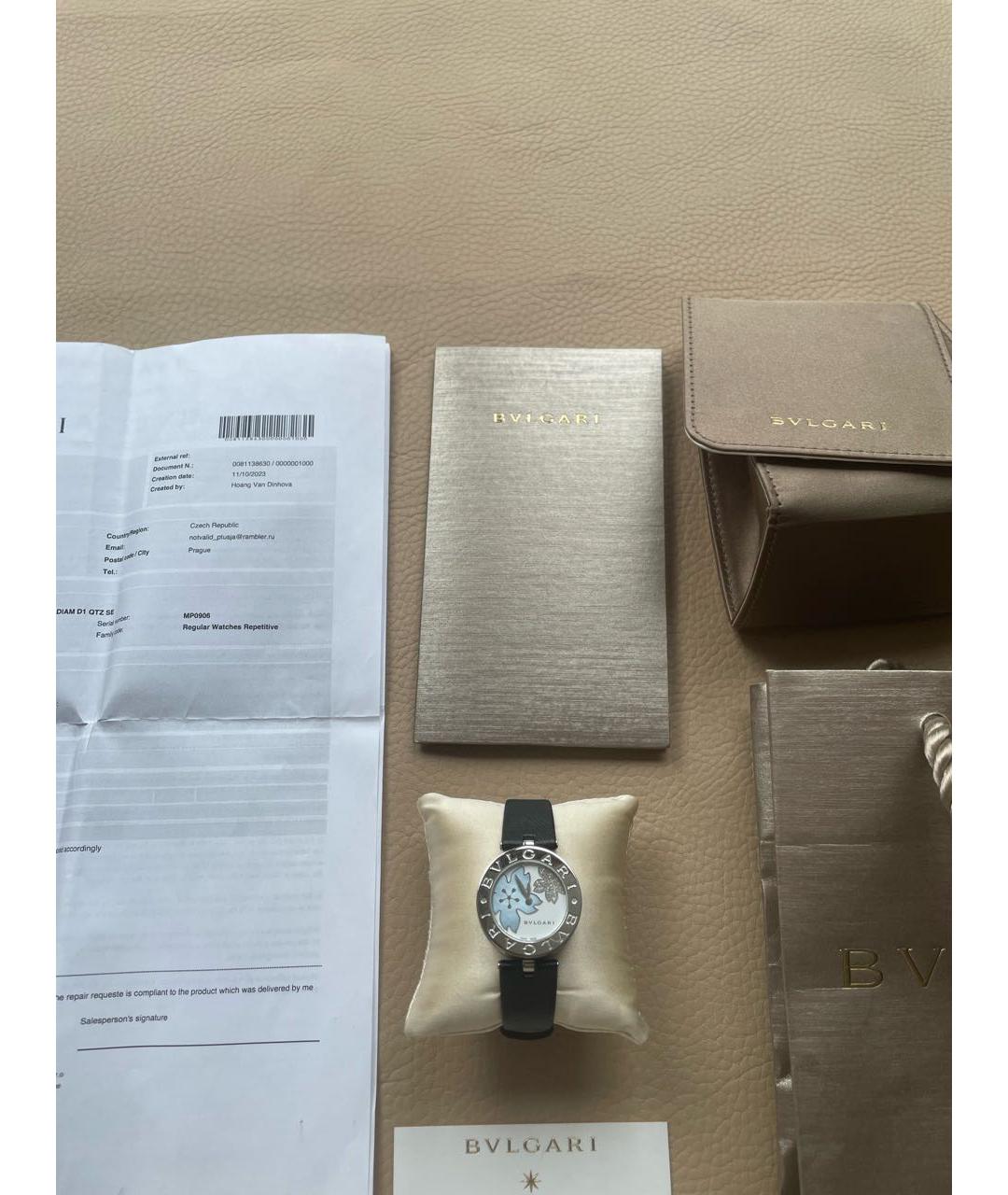 BVLGARI Черные часы, фото 5