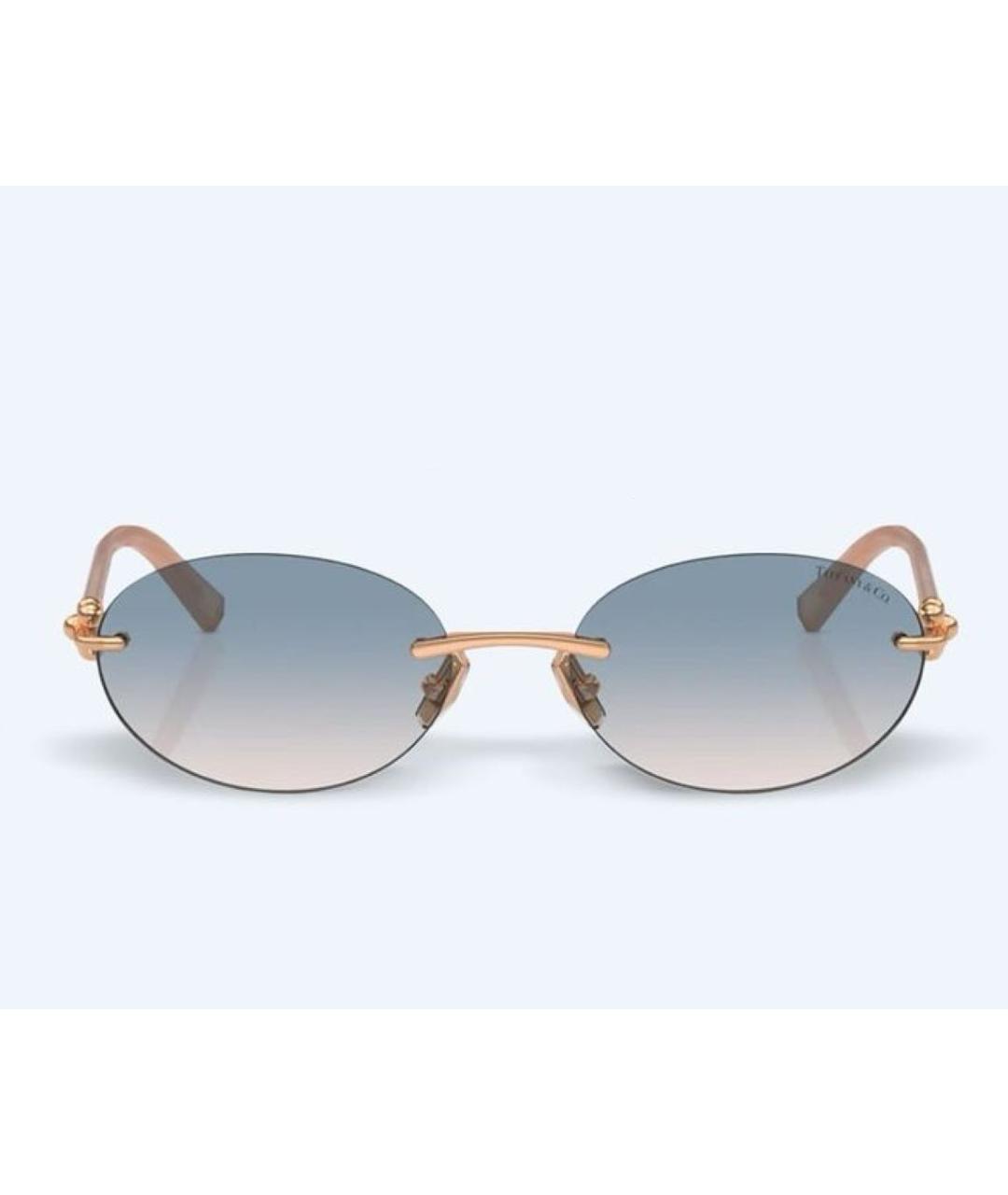 TIFFANY&CO Голубые пластиковые солнцезащитные очки, фото 4