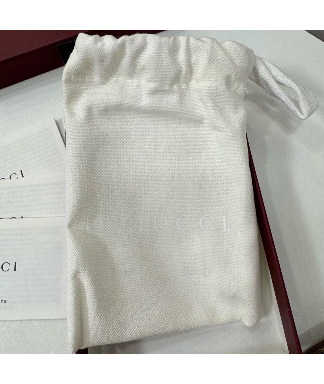 GUCCI Коричневая кожаная визитница, фото 5