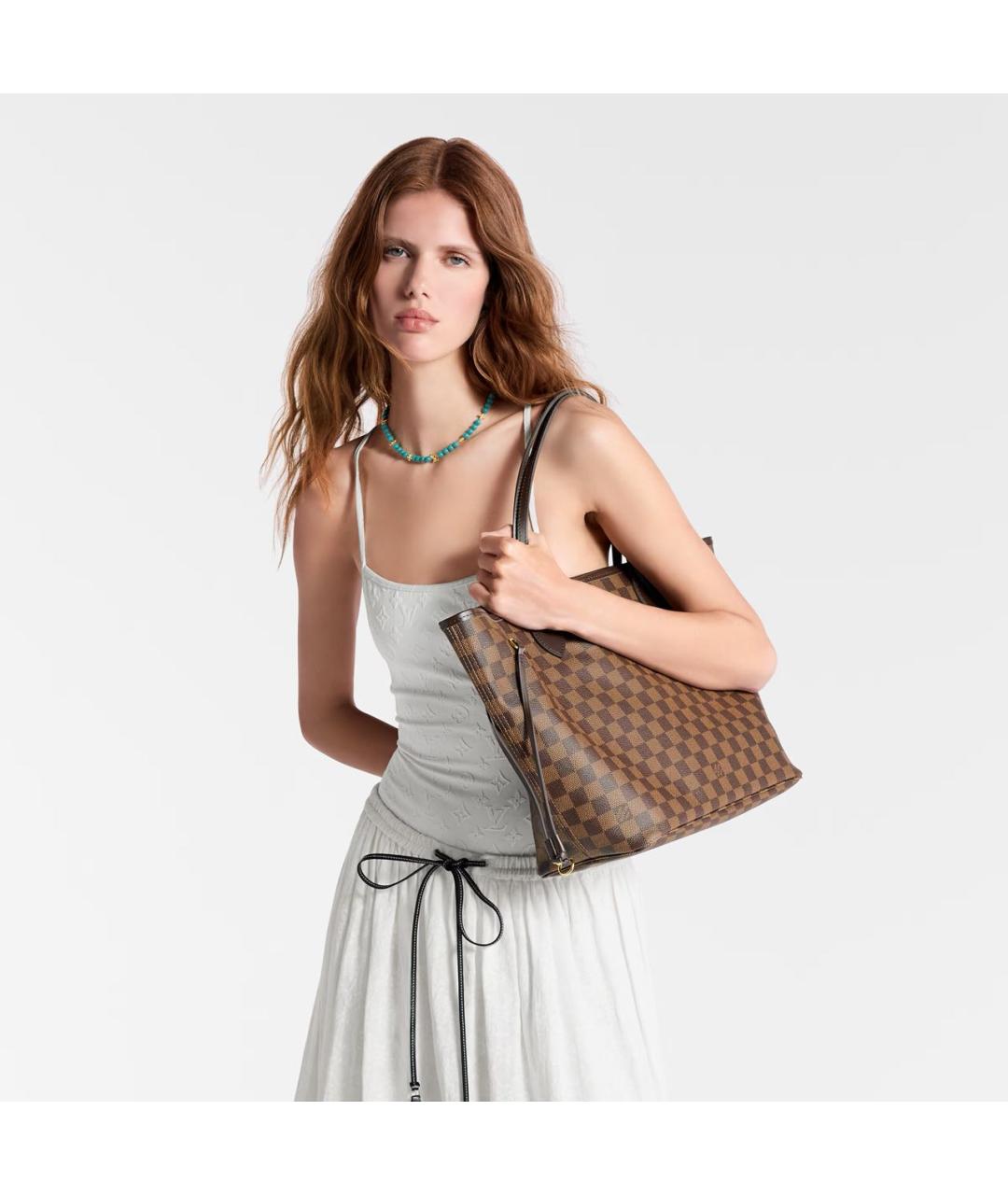 LOUIS VUITTON Коричневая сумка тоут, фото 5