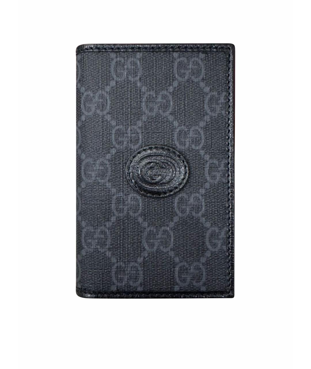 GUCCI Серый кожаный кошелек, фото 1