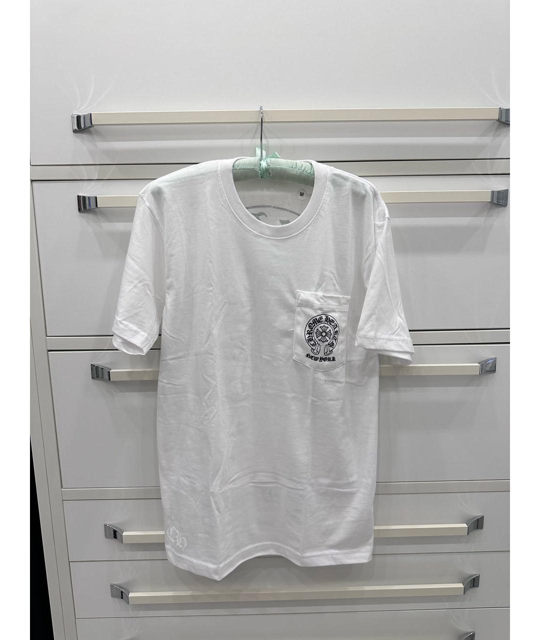 CHROME HEARTS Белая хлопковая футболка, фото 2