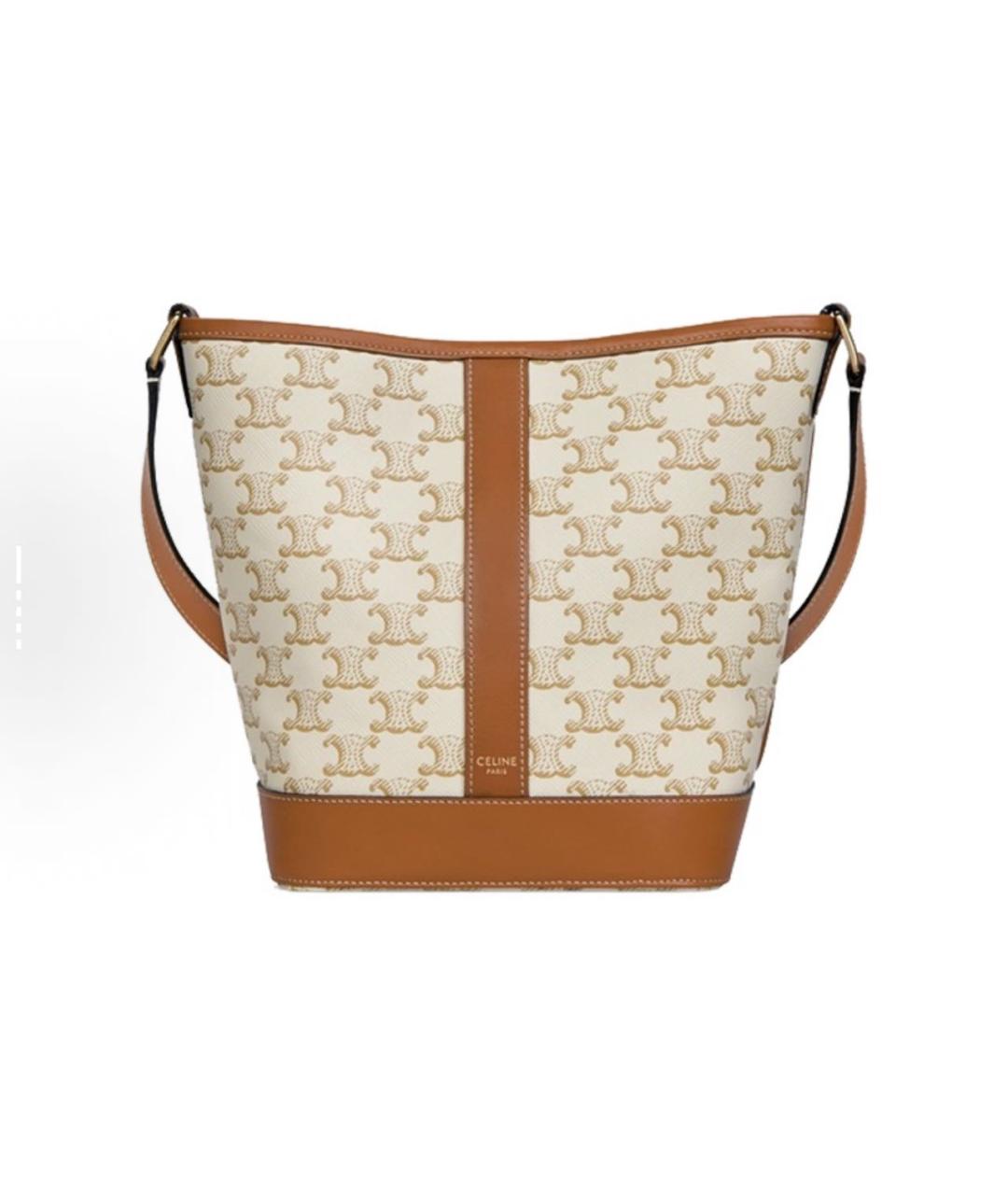 LOUIS VUITTON Коричневая кожаная сумка тоут, фото 6