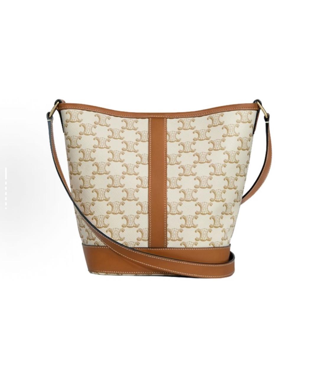 LOUIS VUITTON Коричневая кожаная сумка тоут, фото 3