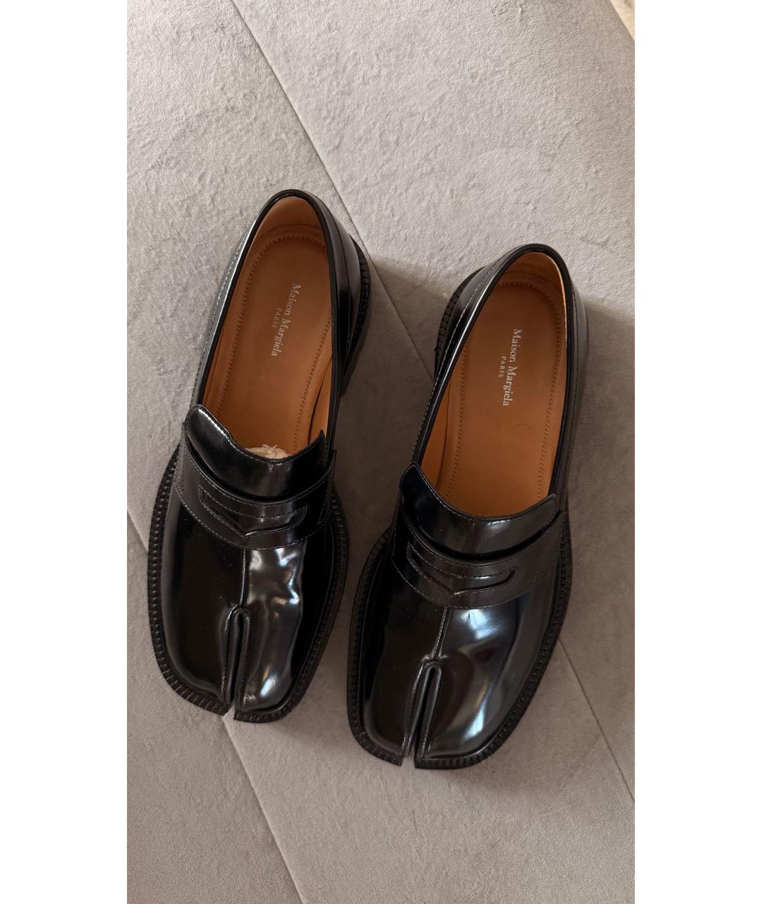 MAISON MARGIELA Черные кожаные лоферы, фото 2