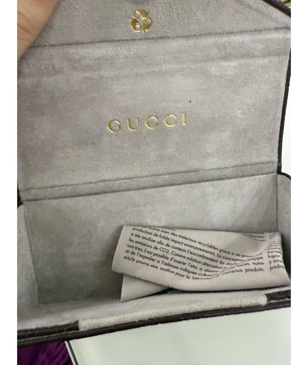 GUCCI Темно-синие пластиковые солнцезащитные очки, фото 5