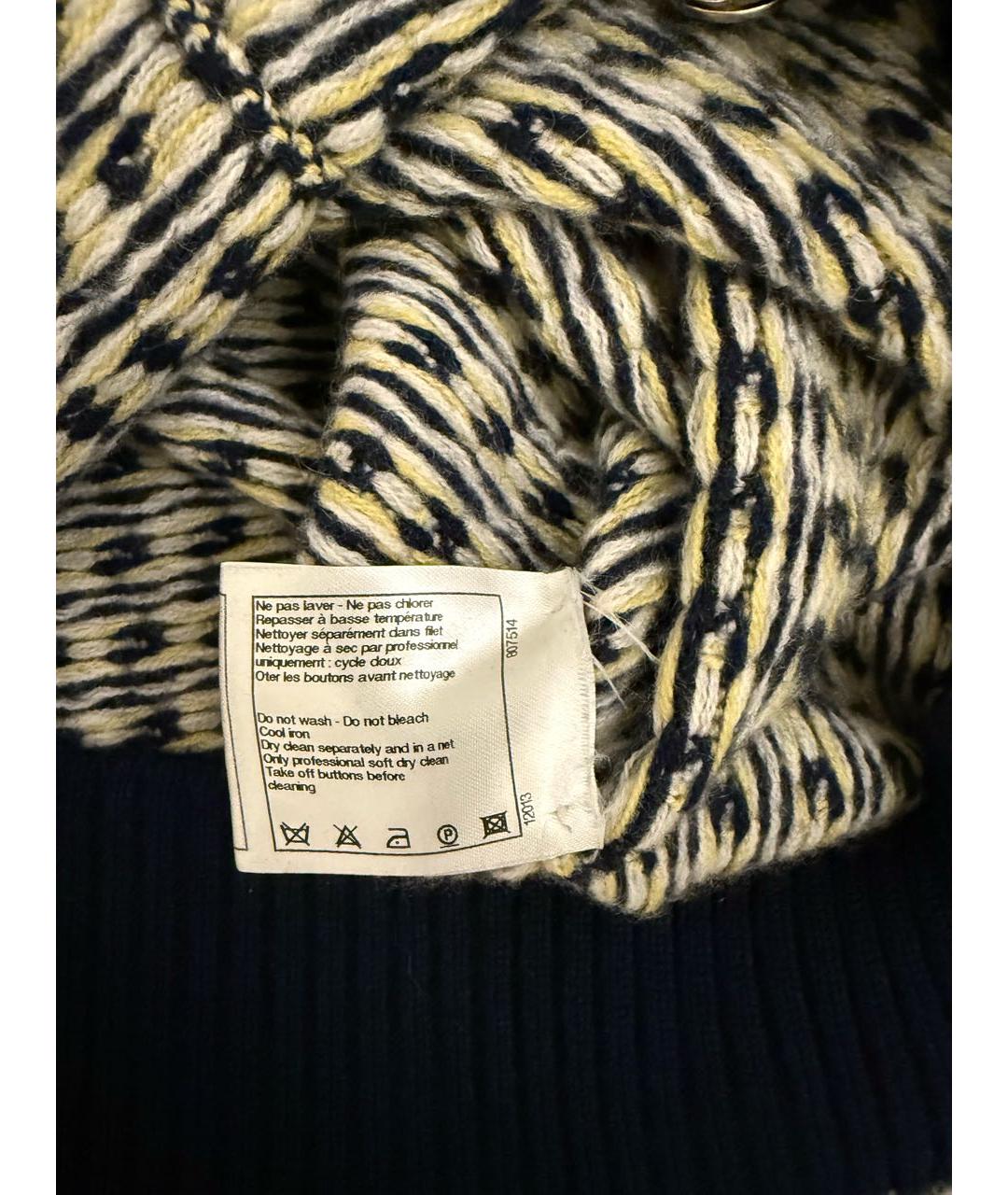 CHANEL Синий кашемировый кардиган, фото 6