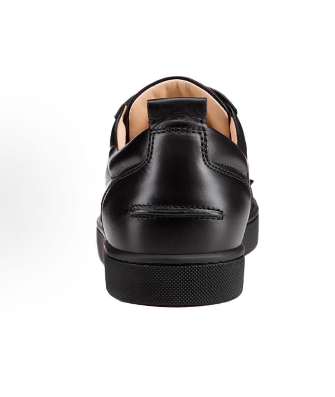 CHRISTIAN LOUBOUTIN Черные кожаные кеды, фото 5