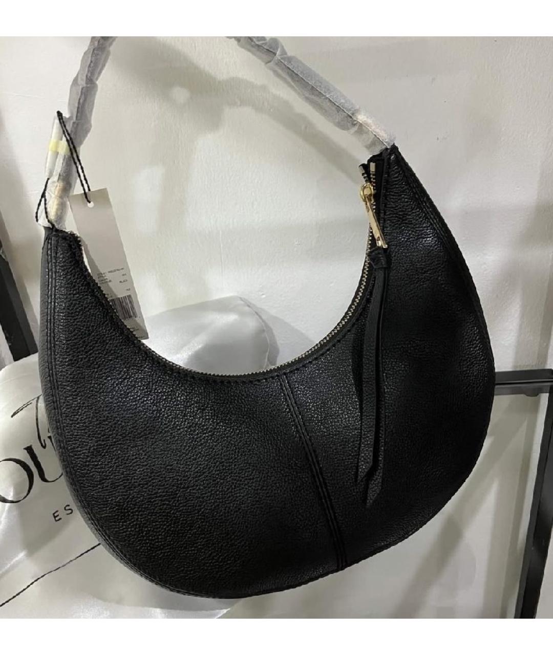 MARC JACOBS Черная кожаная сумка с короткими ручками, фото 6