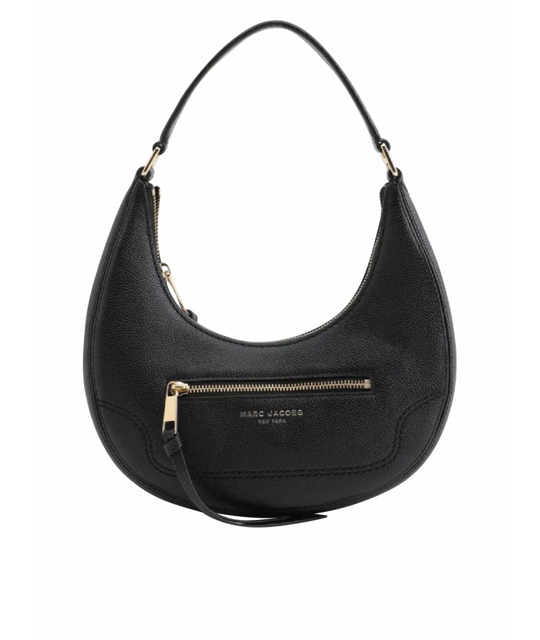 MARC JACOBS Черная кожаная сумка с короткими ручками, фото 1