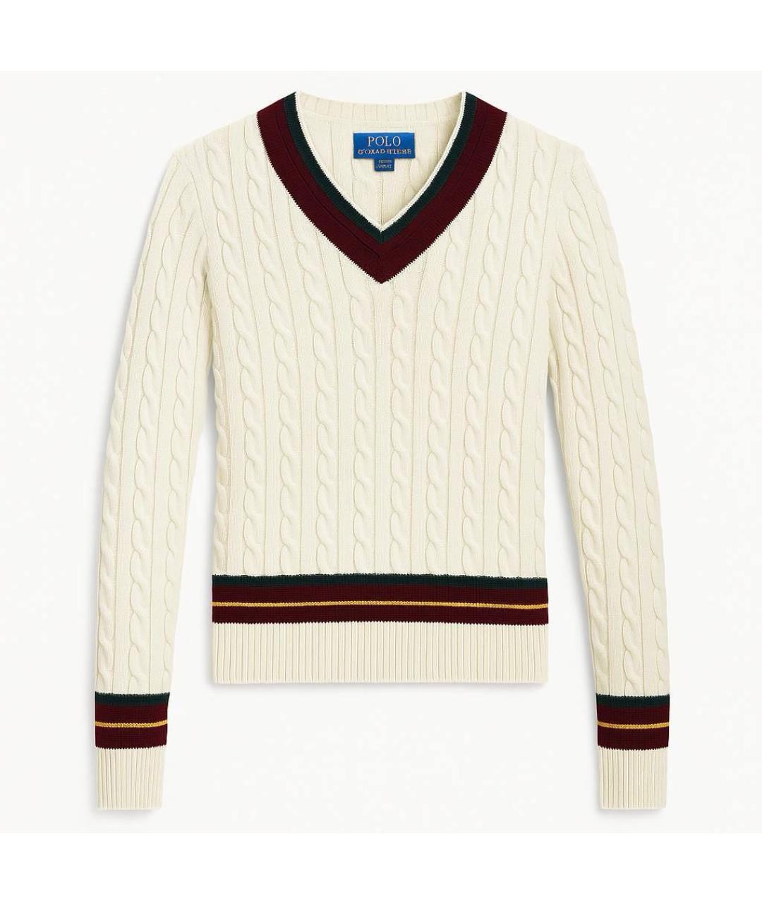 POLO RALPH LAUREN Бежевый хлопковый джемпер / свитер, фото 6