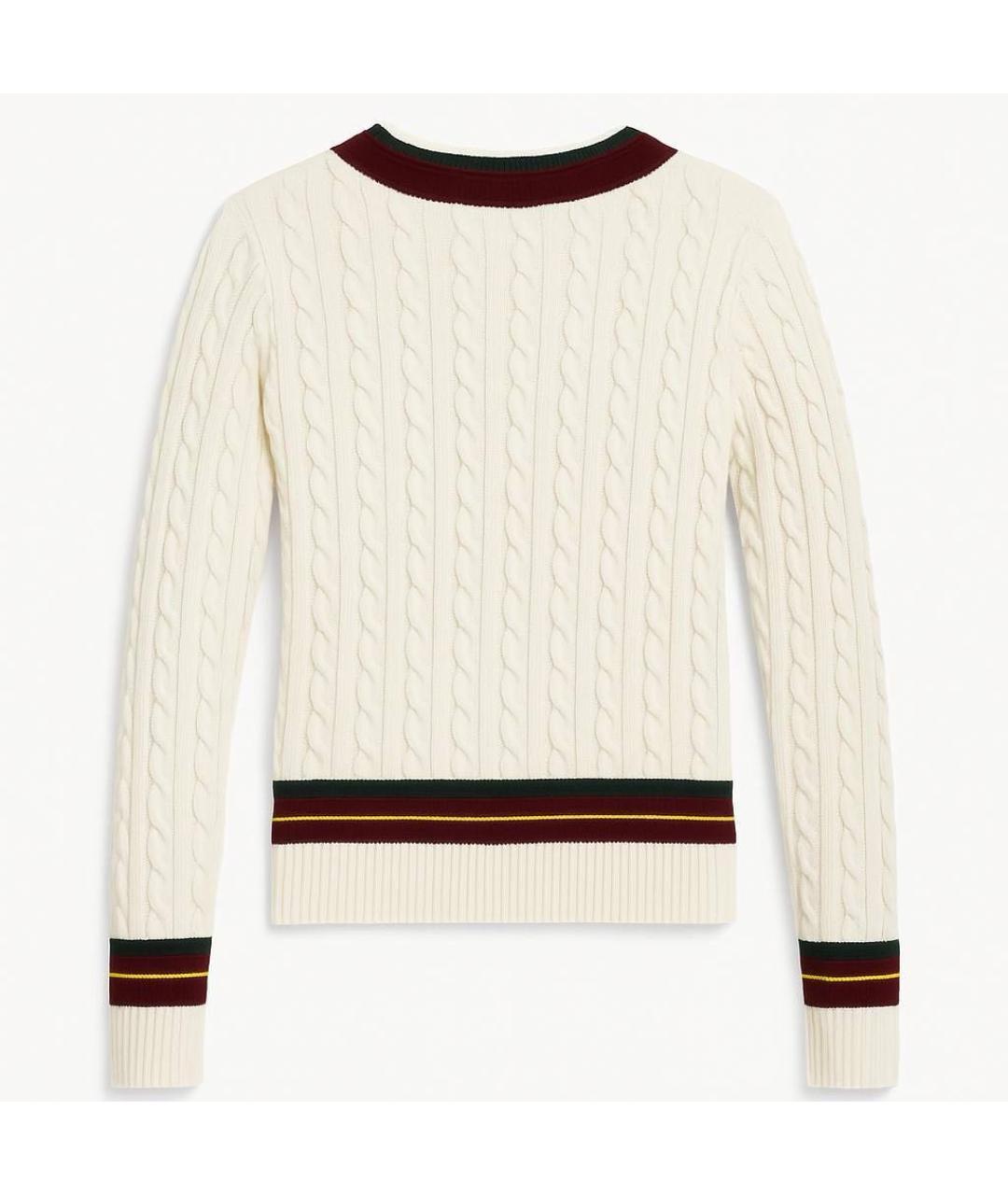 POLO RALPH LAUREN Бежевый хлопковый джемпер / свитер, фото 4