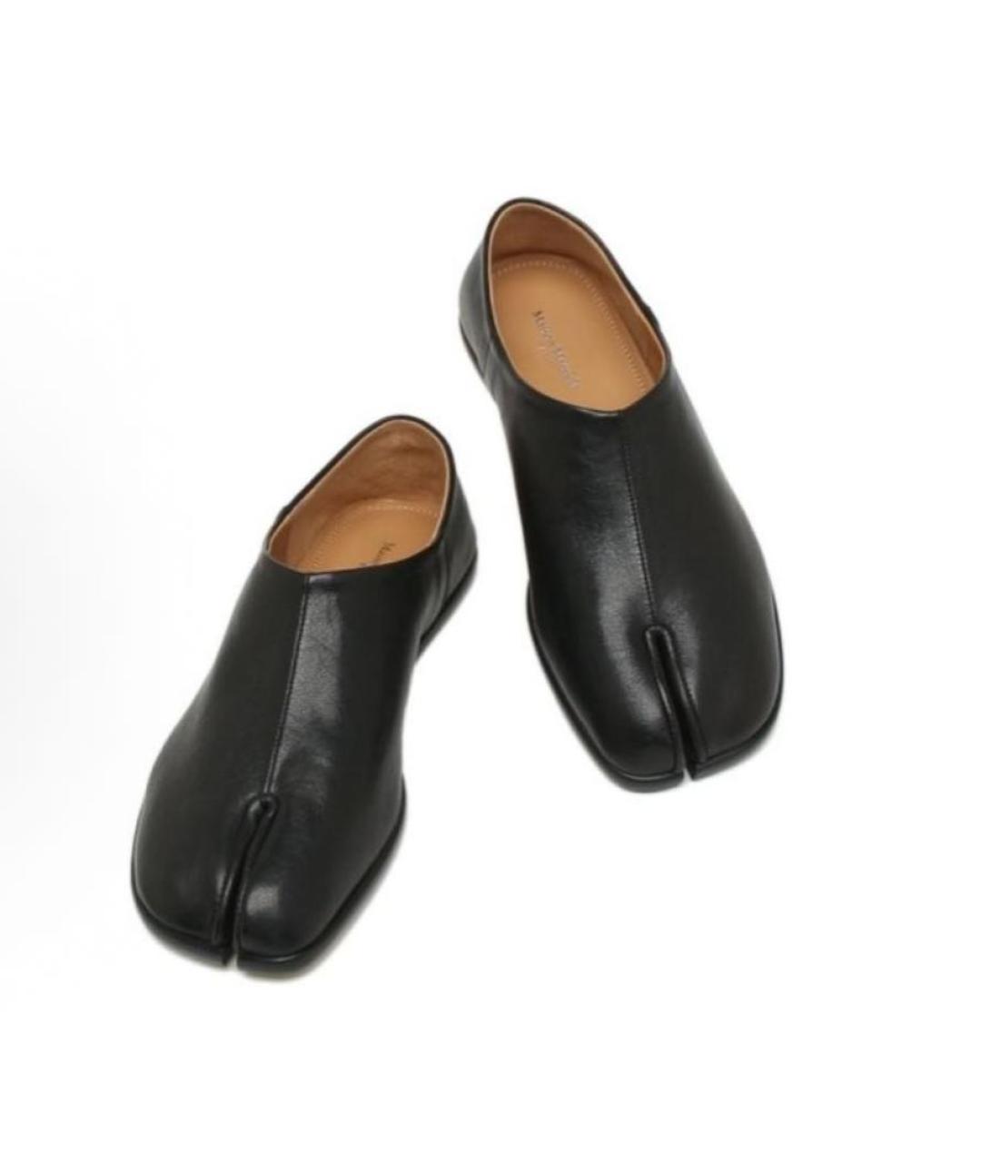 MAISON MARGIELA Черные кожаные лоферы, фото 5