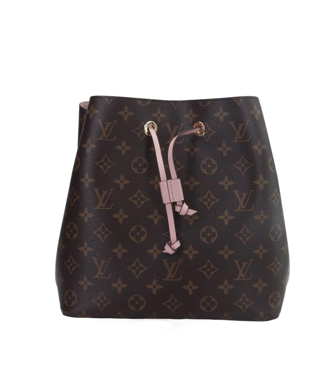 LOUIS VUITTON Коричневая кожаная сумка через плечо, фото 1