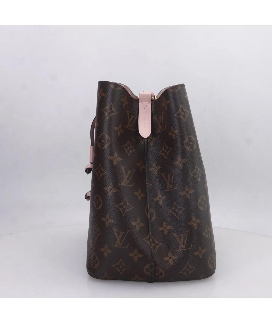 LOUIS VUITTON Коричневая кожаная сумка через плечо, фото 2