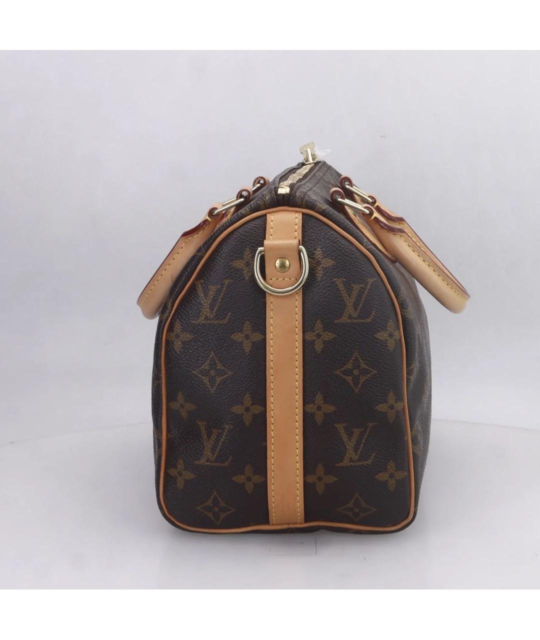 LOUIS VUITTON Коричневая кожаная сумка через плечо, фото 2