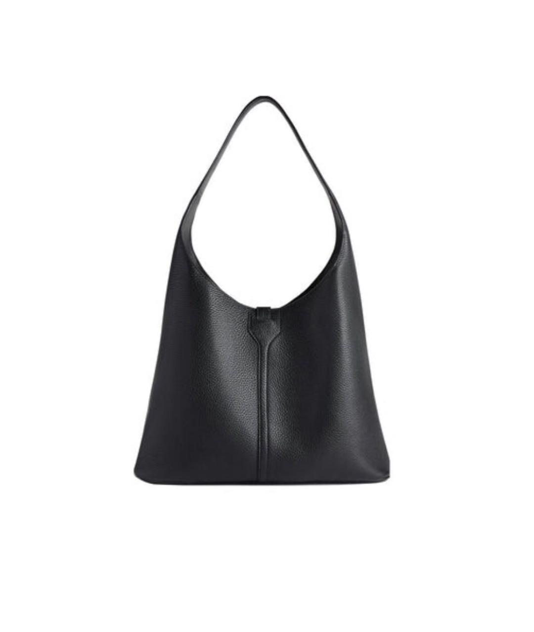 BALENCIAGA Черная кожаная сумка тоут, фото 6