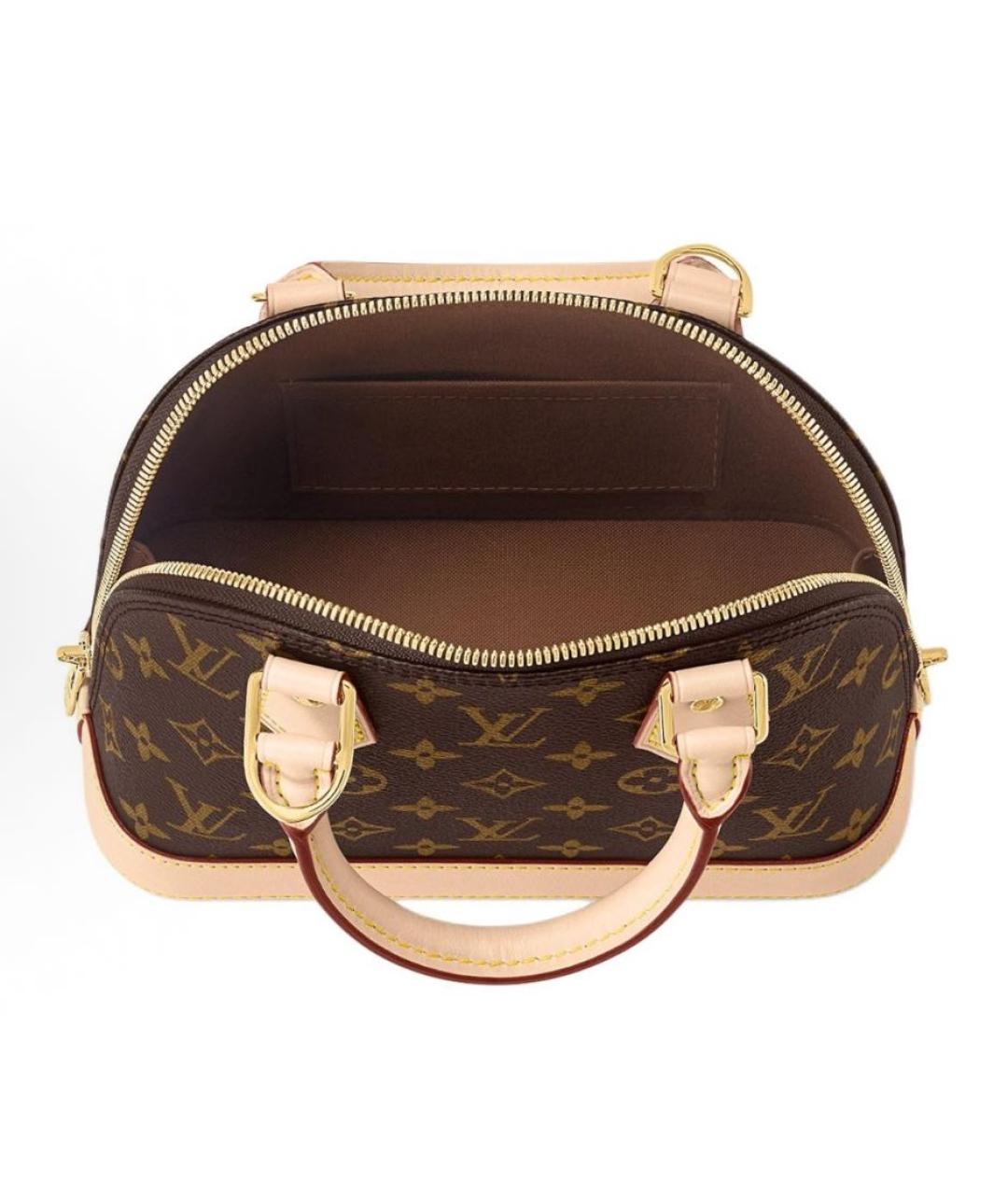 LOUIS VUITTON Коричневая сумка с короткими ручками, фото 4