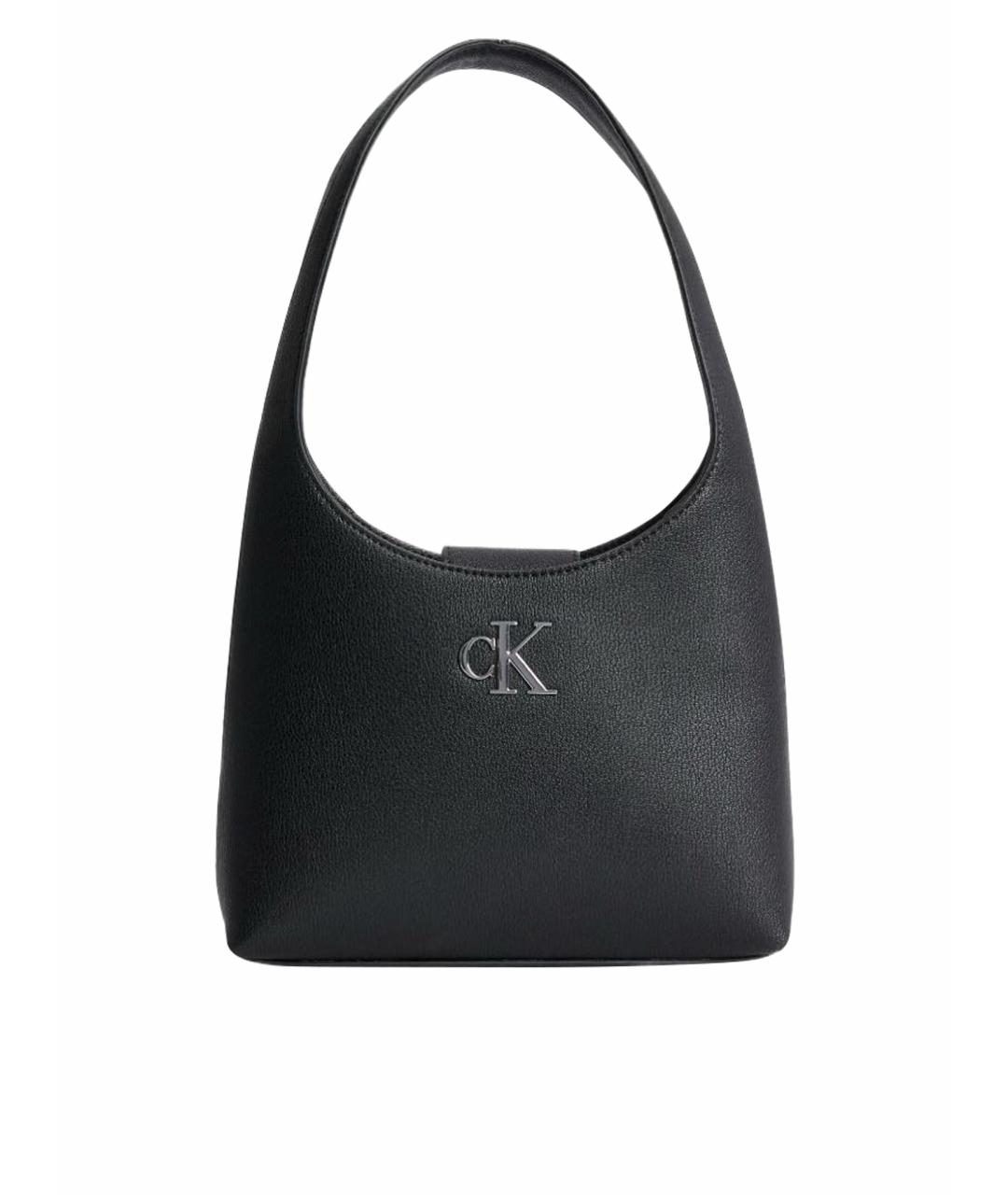 CALVIN KLEIN Антрацитовая тканевая сумка с короткими ручками, фото 1