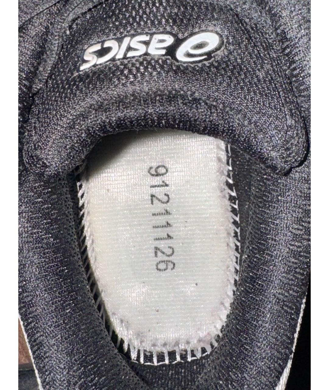 ASICS Черные текстильные низкие кроссовки / кеды, фото 6