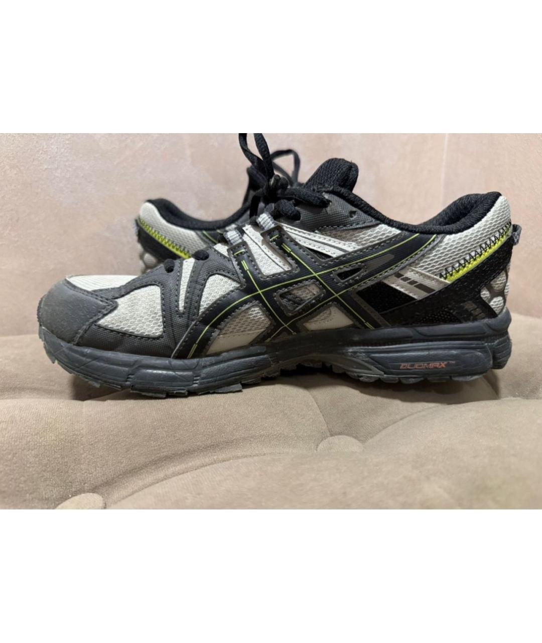 ASICS Черные текстильные низкие кроссовки / кеды, фото 3
