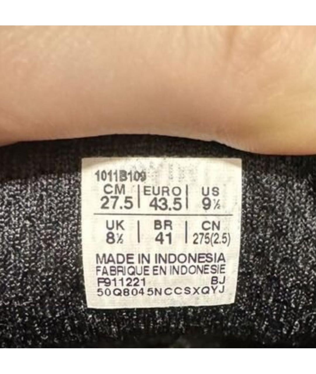 ASICS Черные текстильные низкие кроссовки / кеды, фото 5