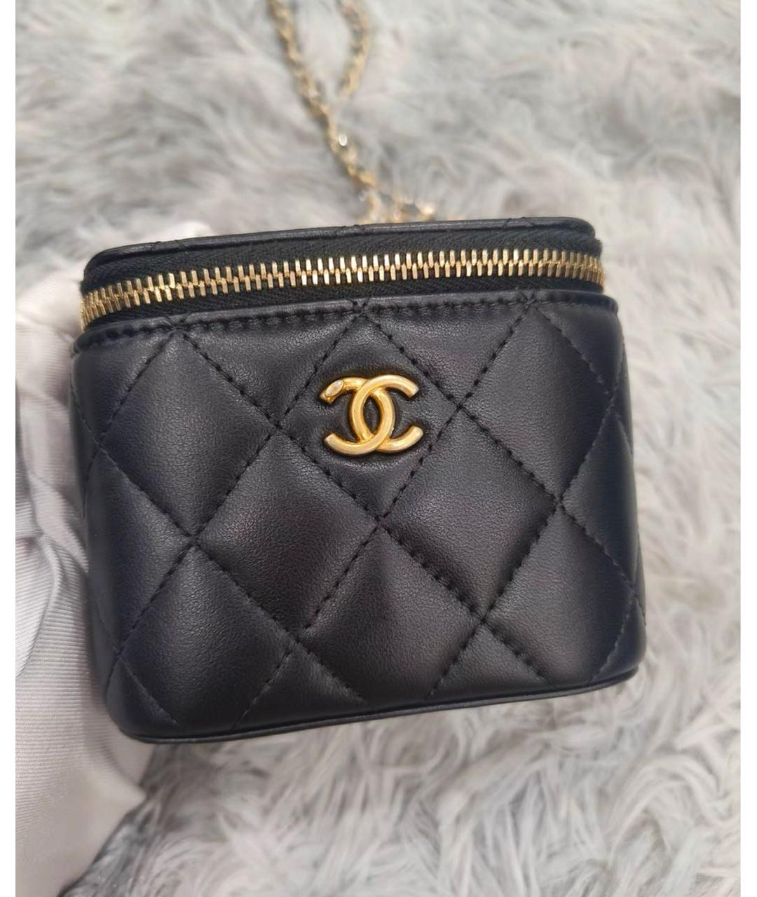 CHANEL Черная кожаная сумка через плечо, фото 3
