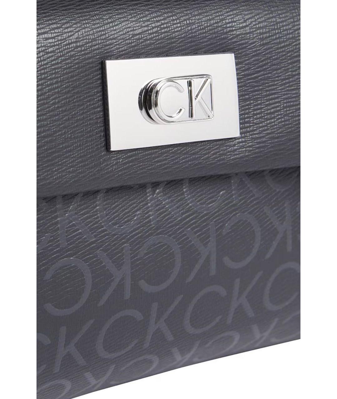 CALVIN KLEIN Антрацитовая сумка через плечо, фото 4
