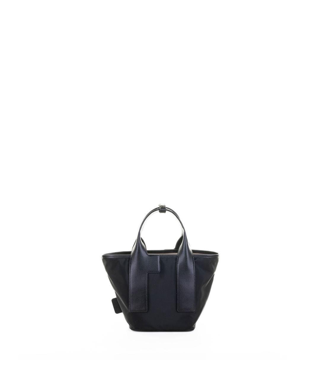 FURLA Черная кожаная сумка тоут, фото 3