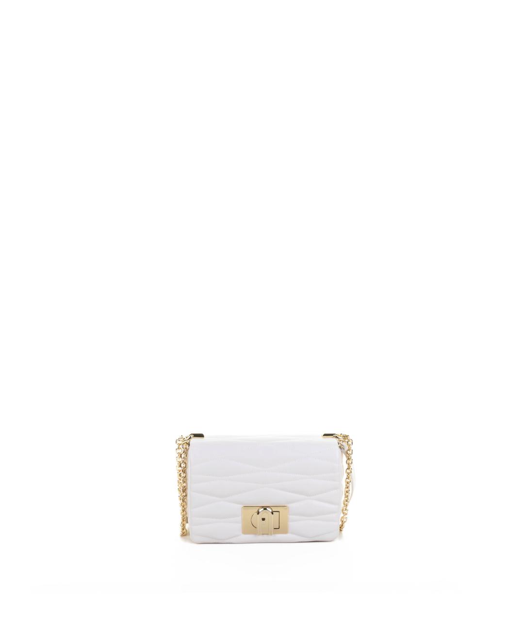 FURLA Бежевая кожаная сумка через плечо, фото 1