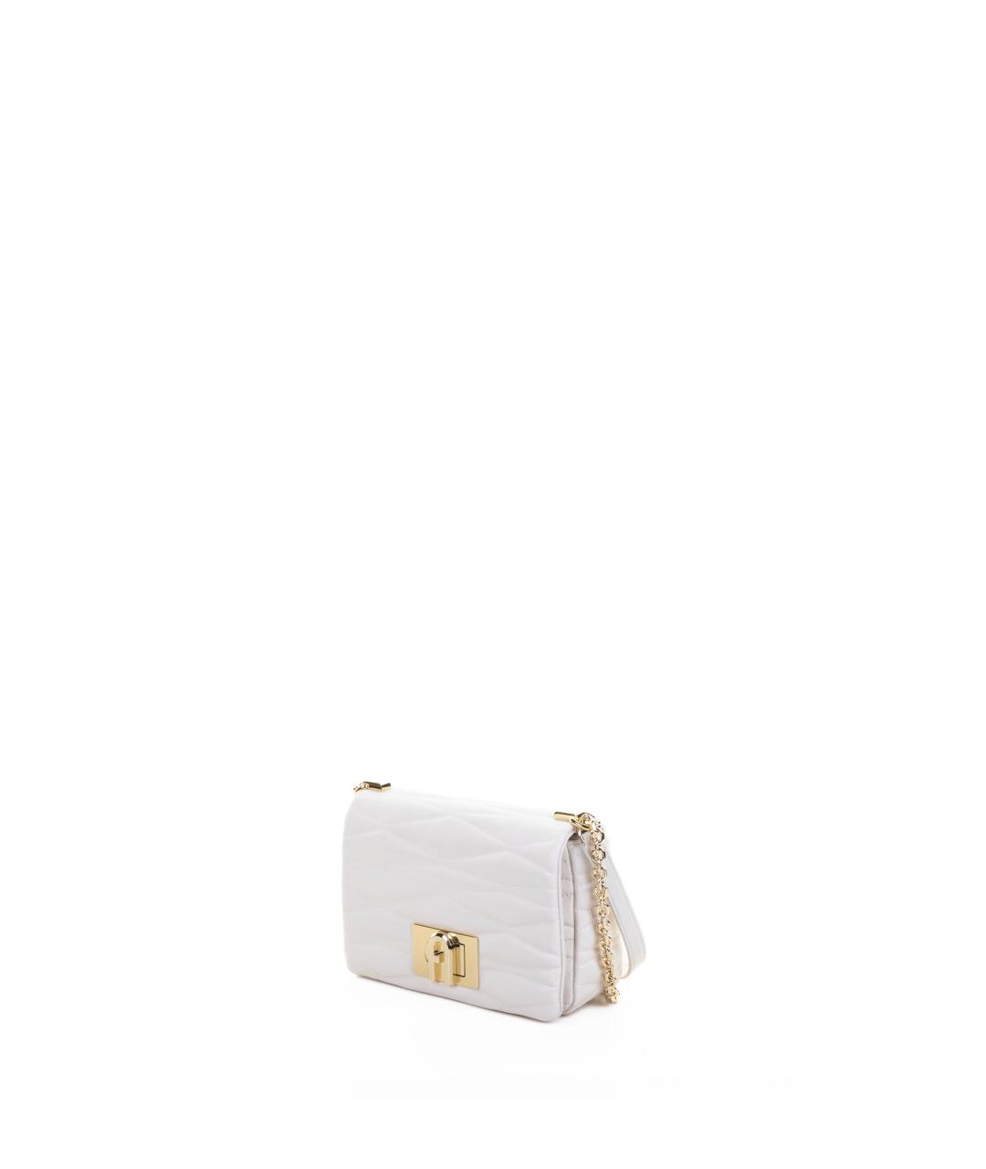 FURLA Бежевая кожаная сумка через плечо, фото 2