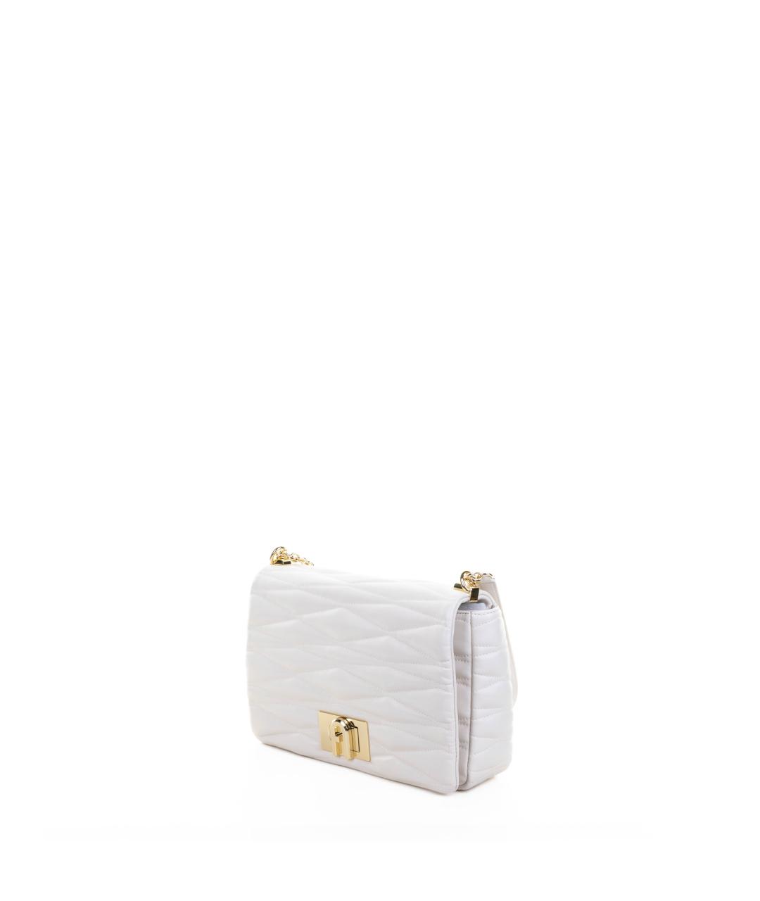 FURLA Бежевая кожаная сумка через плечо, фото 2