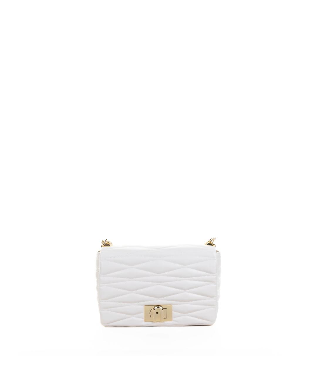 FURLA Бежевая кожаная сумка через плечо, фото 1