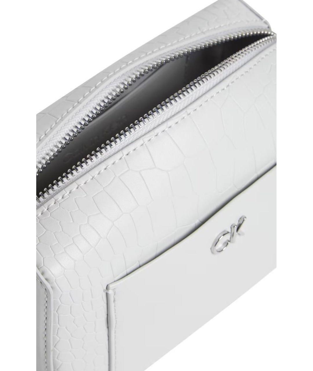 CALVIN KLEIN Белая сумка через плечо, фото 3