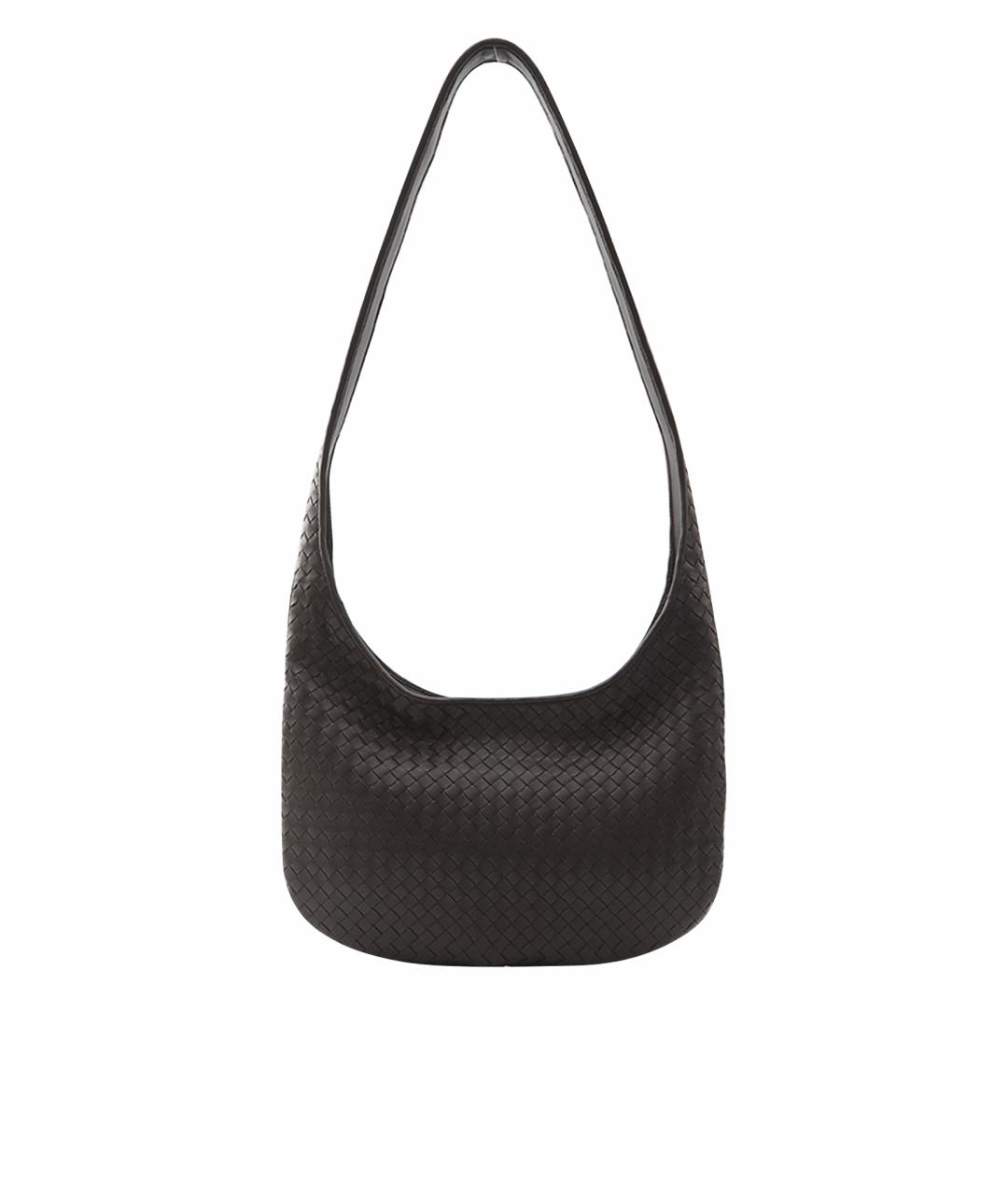 BOTTEGA VENETA Коричневая кожаная сумка на плечо, фото 1