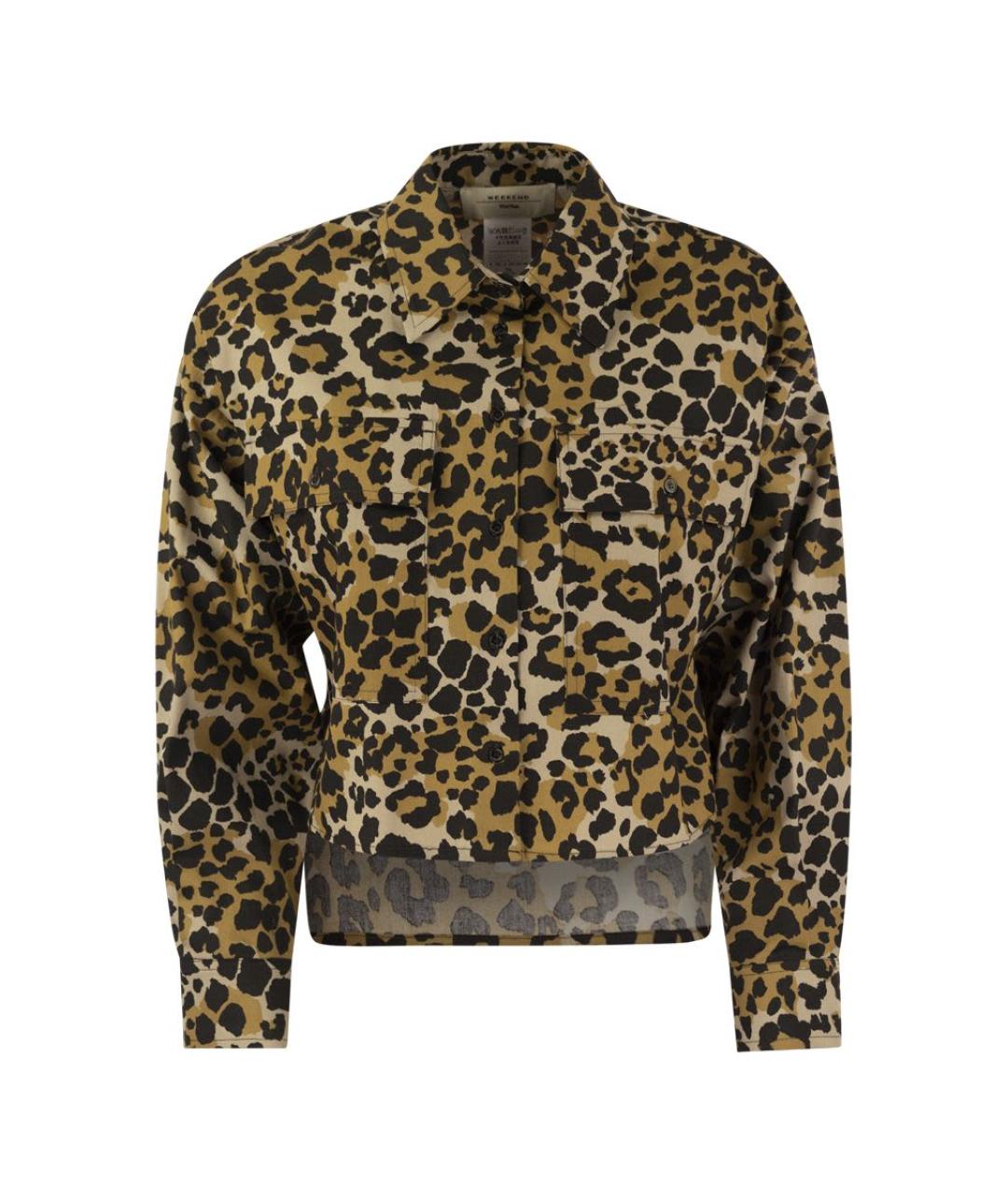 WEEKEND MAX MARA Коричневая хлопковая рубашка, фото 1