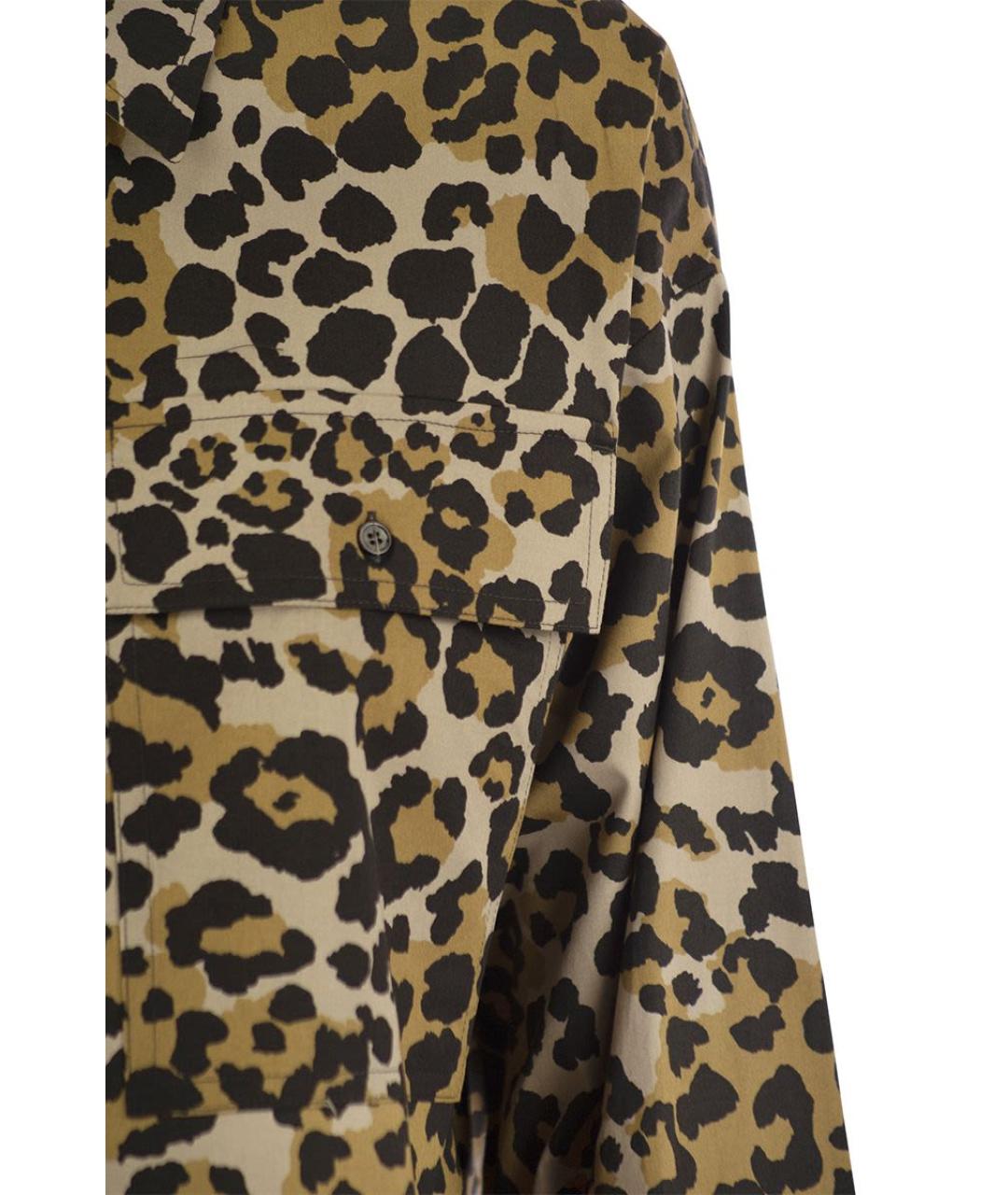 WEEKEND MAX MARA Коричневая хлопковая рубашка, фото 4