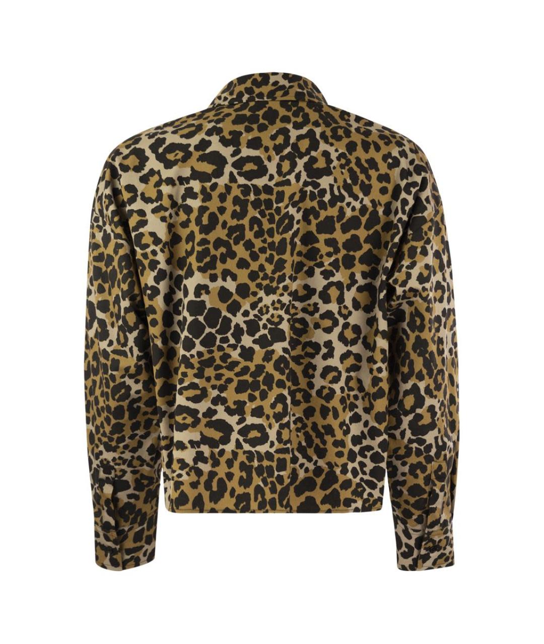 WEEKEND MAX MARA Коричневая хлопковая рубашка, фото 2