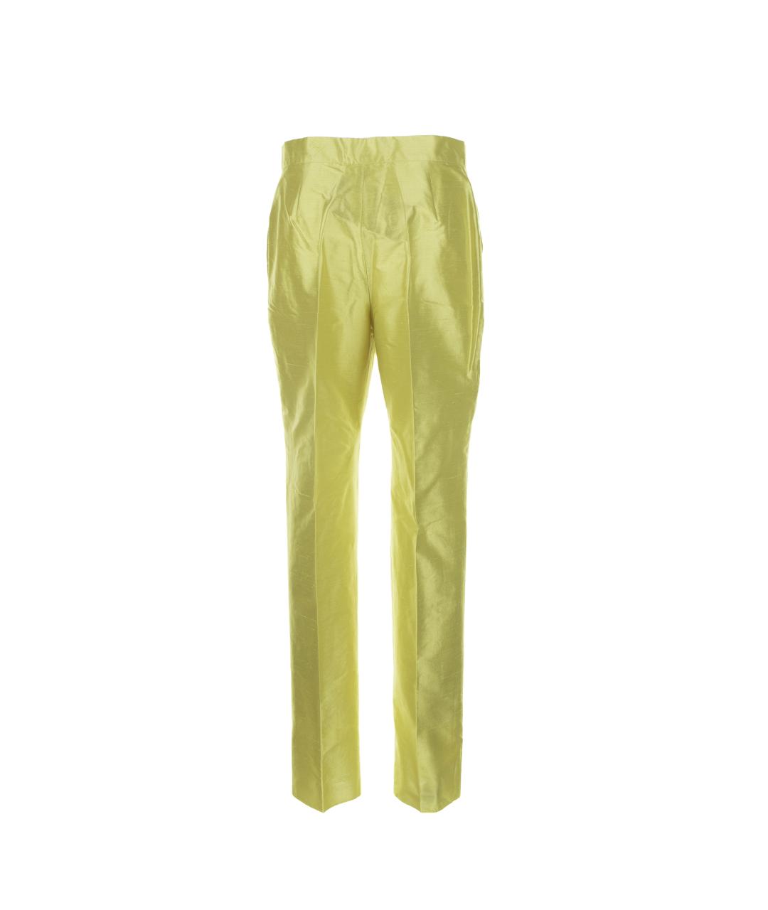 MAX MARA STUDIO Желтые прямые брюки, фото 2